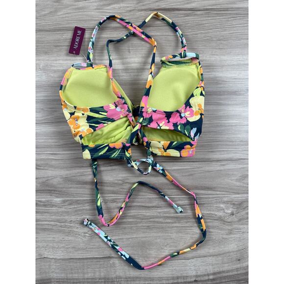 Adore Me Tatiana Floral Blue Swimwear Bra – Size S, NWT - Picture 2 of 3